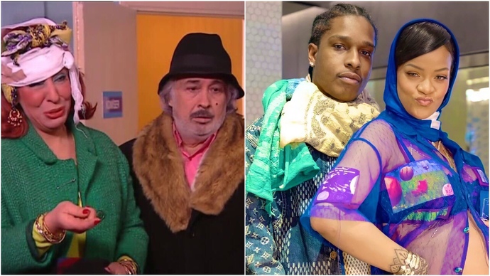 Rihanna ve Asap Rocky, bizim Cennet Mahallesi Pembe-Yunus çiftine benzemiyor mu😂?