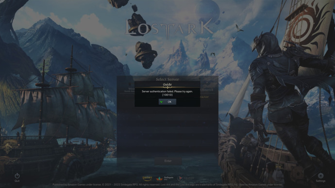 Lost Ark Server authentication failed hatası nasıl çözülür?