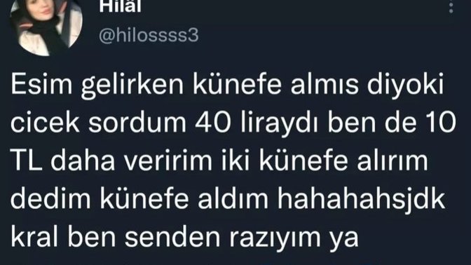 Eşiniz/sevgiliniz özel günlerde hediye, gül yerine tatlı veya yemek tarzında şeyler alırsa nasıl tepki verir siniz?