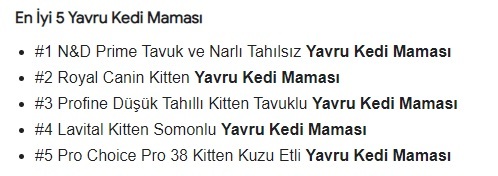 Kediler için en iyi mama hangisi?