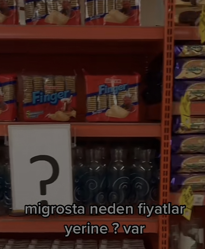 Migrosta neden fiyatlar yerine soru işaretleri (?) var?