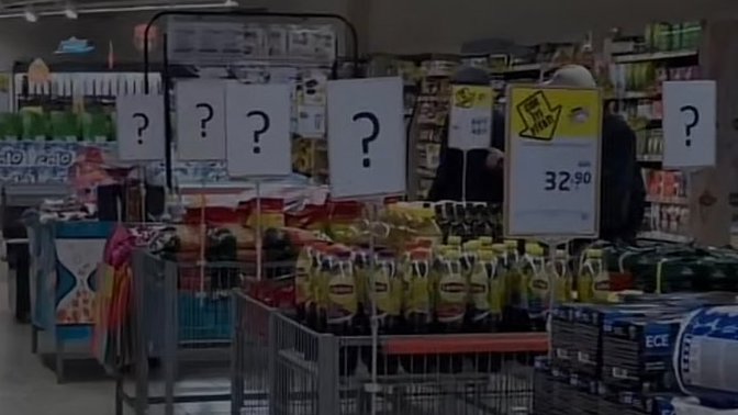 Migrosta neden fiyatlar yerine soru işaretleri (?) var?