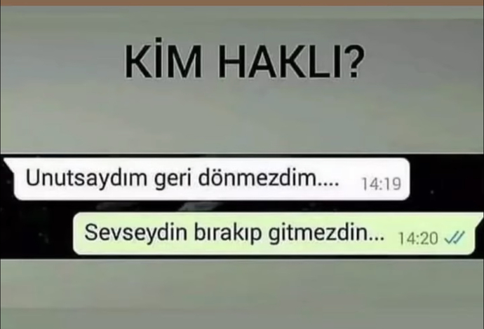 Sizce burada Kim haklı?