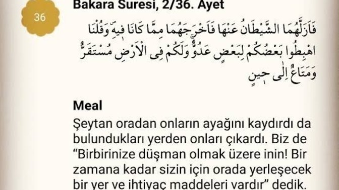 Allah neden düşman olmamızı istiyor?