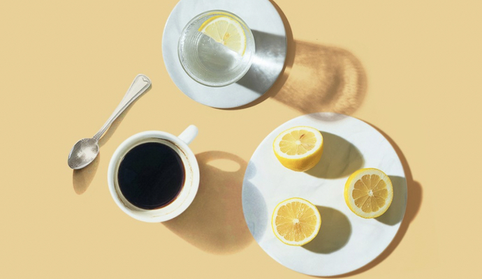 Çocuk altı aydan büyük ise limon ve toz kahve karışımı