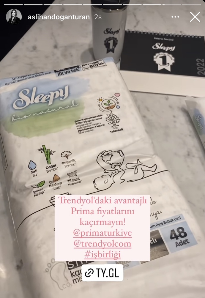 Sleepy reklamı yaparken Prima linki paylaşan Aslıhan Doğan Turan pazartesi sendromunun canlı örneği mi😂?
