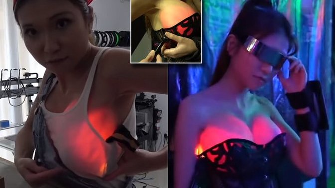 LED'li göğüs silikonu çıktı! Gamer kadınlar tercih eder mi?