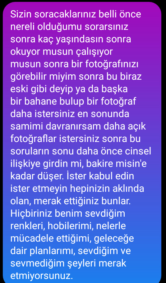 Siz birini tanımak için ona neler sorarsınız?