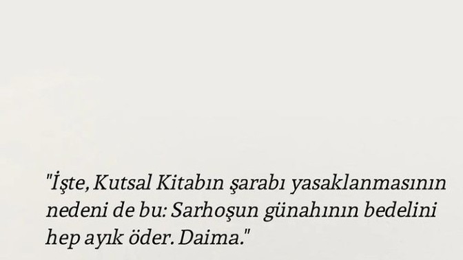 Sarhoşun mektubu okunur mu?