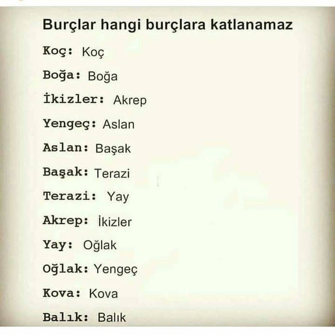 Burcuna göre hangi burca katlanamazsın?