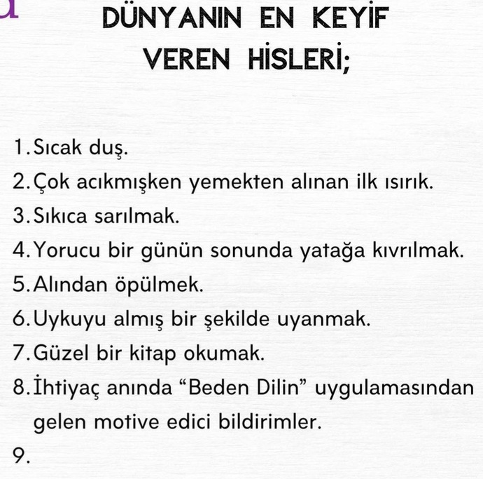 Dünyanın en keyif veren hisleri nelerdir?