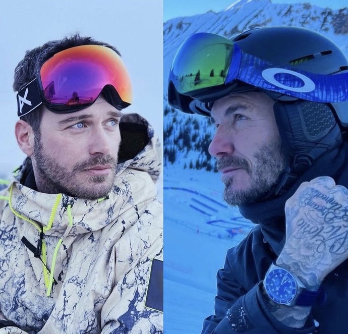 Gökten kar değil karizma yağdı! Kayak tatiline giden David Beckham mı yoksa Kıvanç Tatlıtuğ mu daha iyi çıkmış?