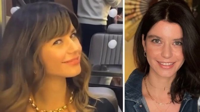 Beren Saat imaj değiştirerek saçlarını perçem kestirdi, beğendiniz mi?