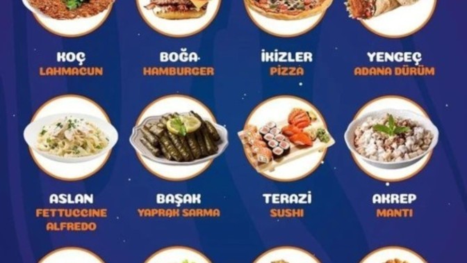 Burcuna göre hangi yemeksin peki?