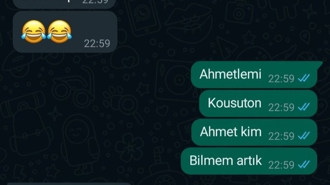 Nişanlım whatsapta onunla konuşurken erkek ismi yazdı ?