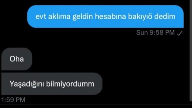 "oha sen yaşıyor muydunn" yazan birine nasıl cevap verilir?