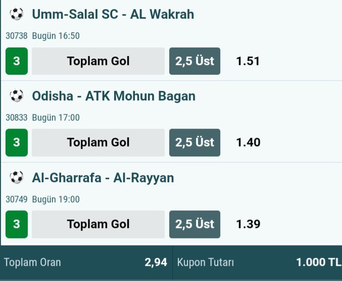 İddaa oynuyor musunuz 🤭?