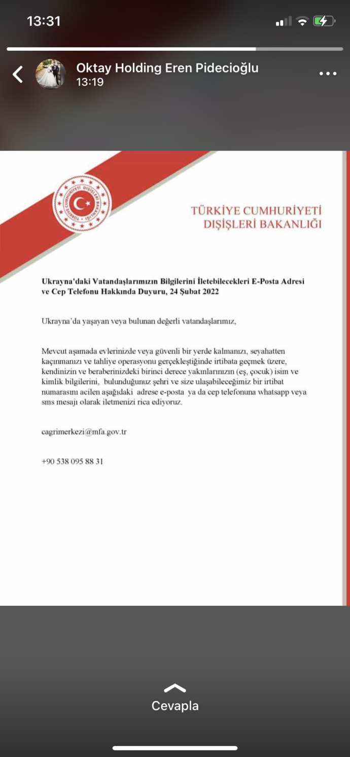 Ukrayna'da mahsur kaldık çok korkuyoruz hepimiz, ne yapabiliriz?