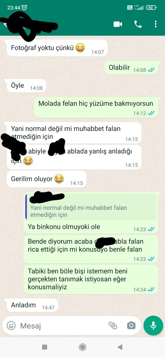 Fabrikadan bir kızla yazışıyoruz sorun bende mi? Onda mi? Devam etmeli miyim?