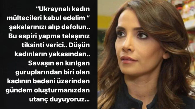 "Ukraynalı kadın mültecileri kabul edelim!" diyenlere, Songül Öden tepki gösterdi. Çok haklı değil mi?
