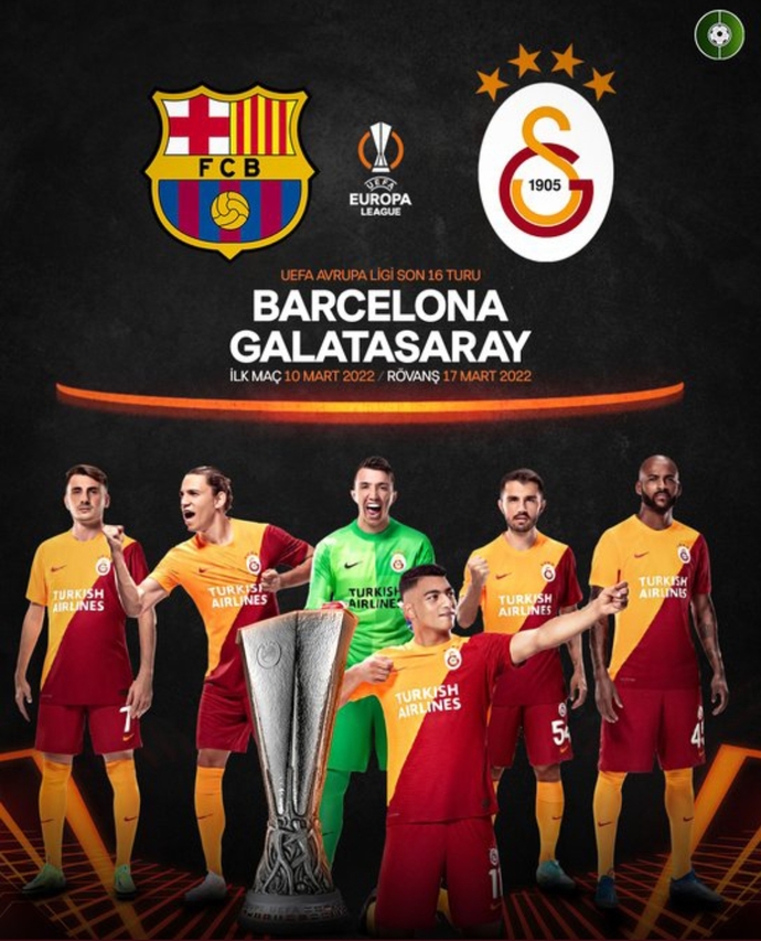 Galatasarayın UEFA Avrupa Ligi son 16 turundaki rakibi Barcelona oldu! Sizce temsilcimiz turu geçebilecek mi?