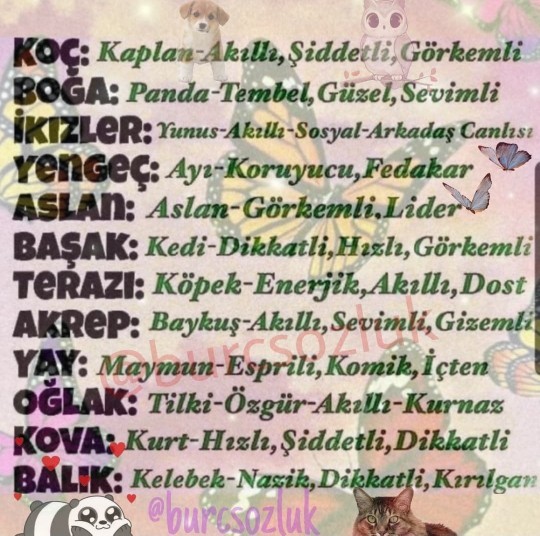 Senin burcun hangi hayvana benzer, ne anlam taşır?