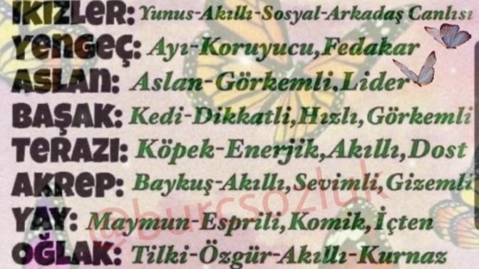 Senin burcun hangi hayvana benzer, ne anlam taşır?