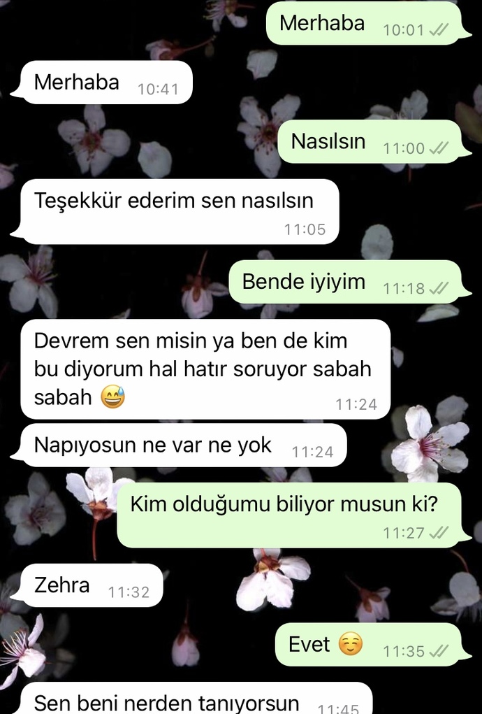 Tekrar mesaj atsam mı?