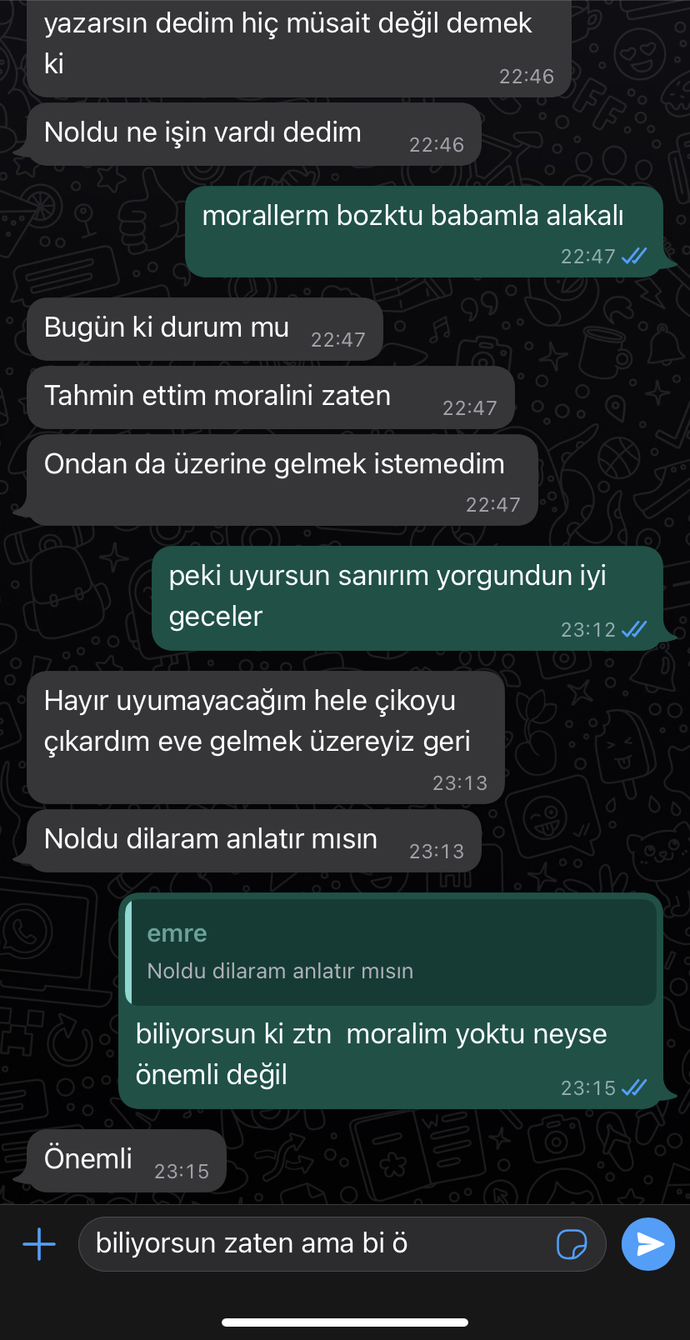 Erkek arkadasımla tartıştık bugun, moralimin neden bozuk oldugunuda biliyor sizce ne cevap versem?