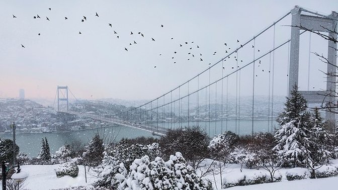İstanbul'da kar yağışı başladı, sizin oralarda kar var mı?