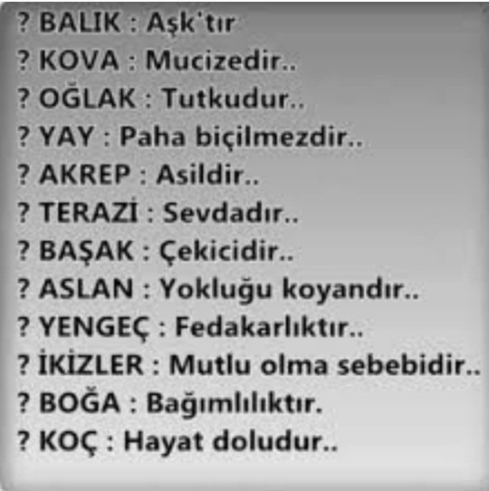 Senin burcun nedir acaba?