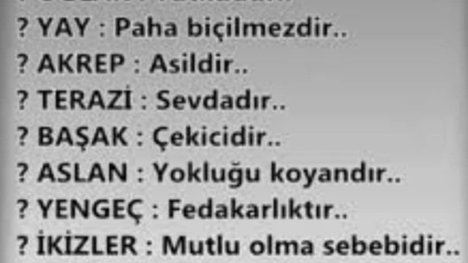 Senin burcun nedir acaba?