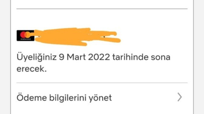 Netflix üyeliğimi iptal ettirdim ama ödeme alacak mi hala bakabilir misiniz acil?