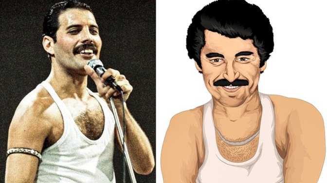 Freddie Mercury çizimimde bir aksilik mi var?