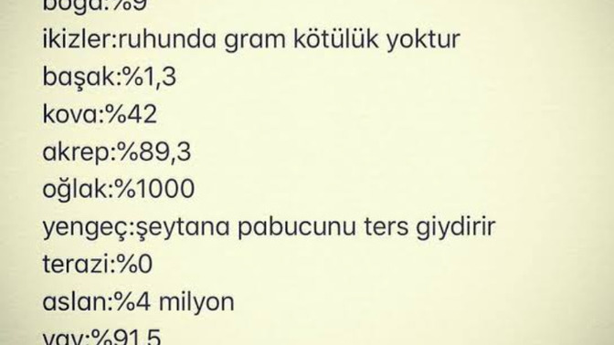 Burcuna göre ne kadar şeytansın😈?