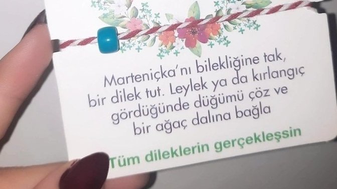 Marteniçka yapan veya alan var mı?