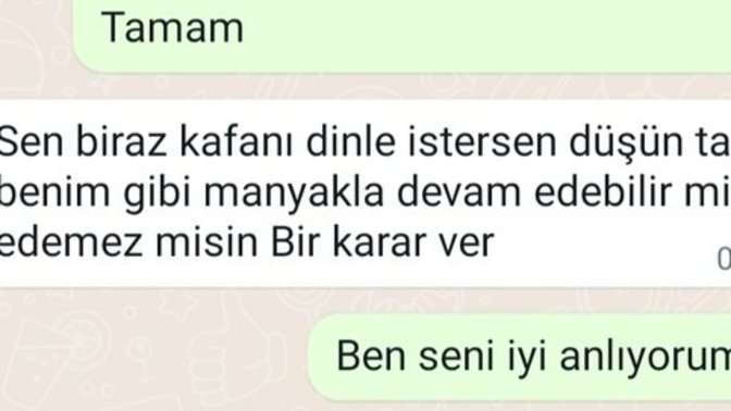 Biraz kafanı dinle ne demek ya arkadaşlar bir fikir verin bana?