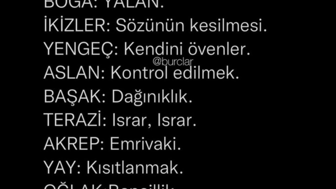 Burcunuza göre sizi ne çıldırtır?
