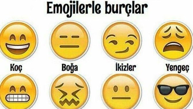 Burcuna göre emojin nedir?