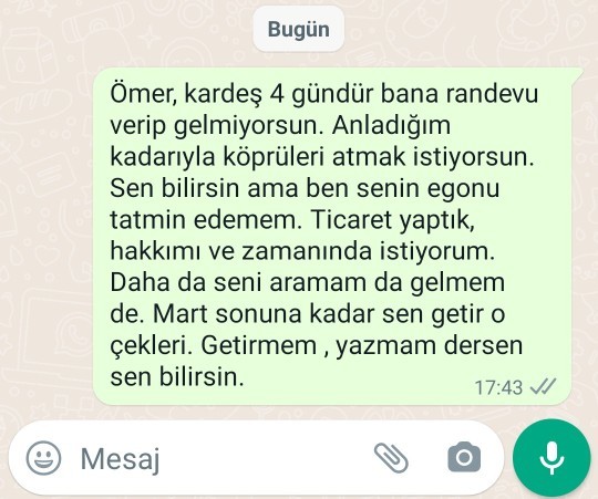 En son kime rest çektiniz?