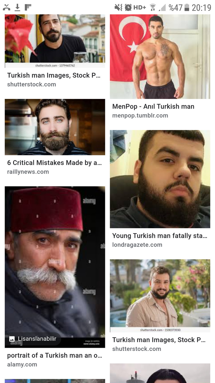 Googla turkish man yazınca neden bu görseller çıkıyor 😂?