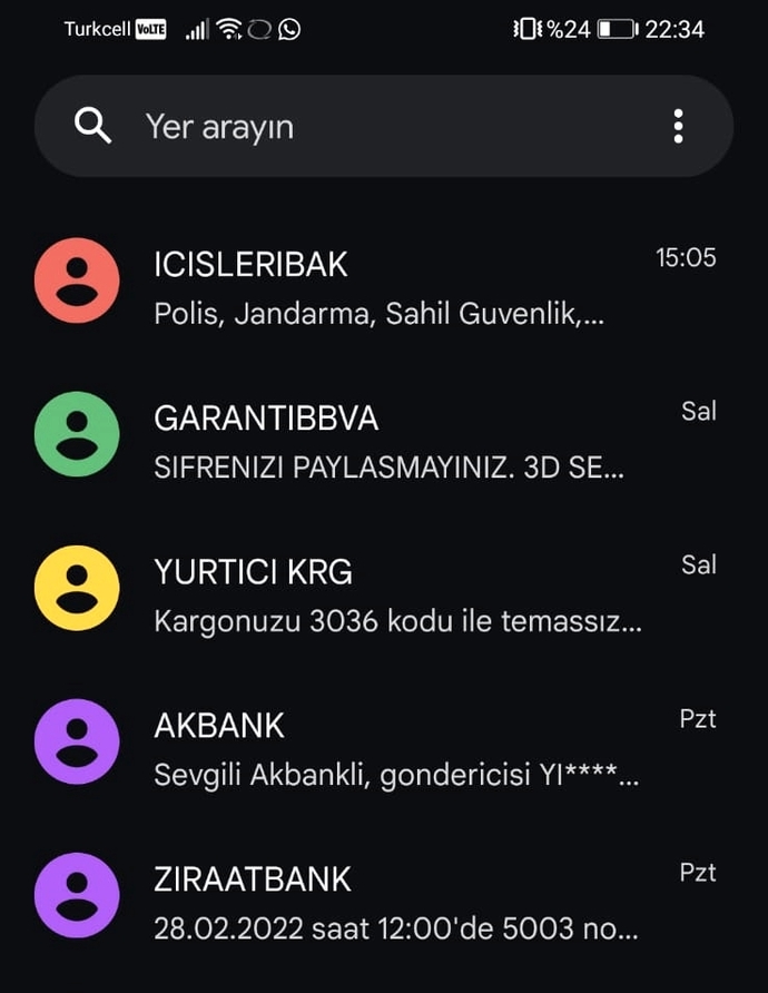 Telefonunuza en son SMS gönderen firmanın patronu olsaydınız hangi firmanın olurdunuz?