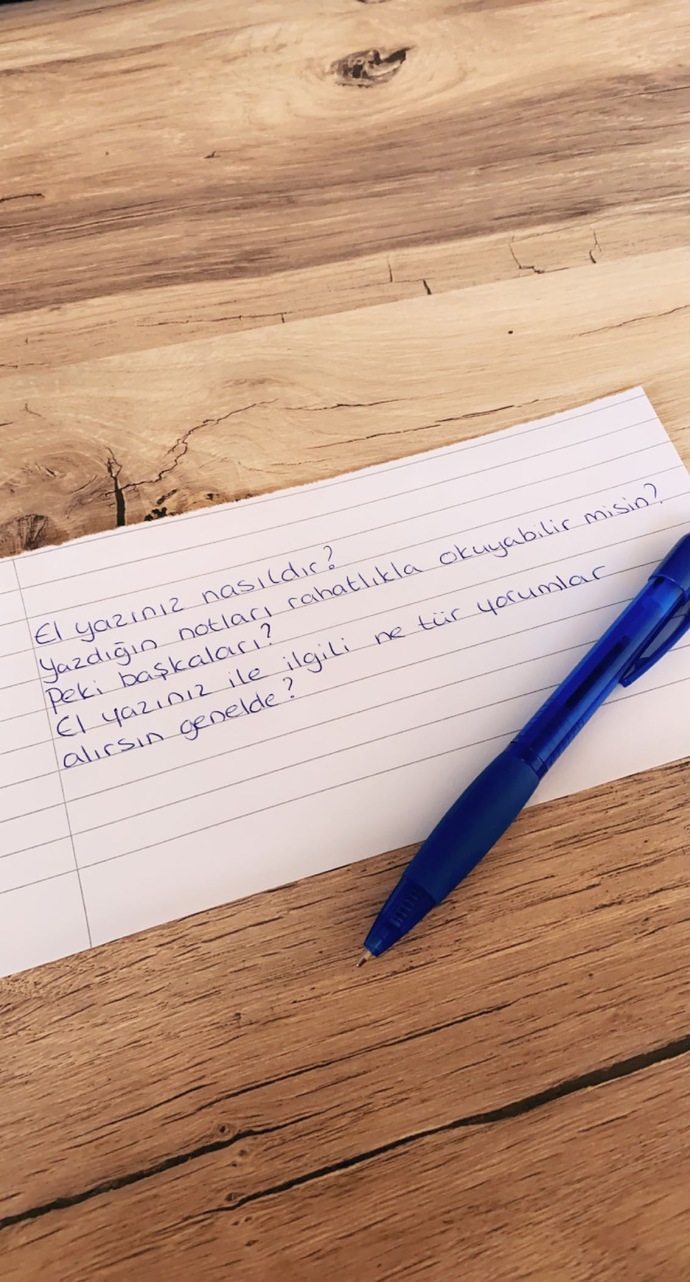 Yazınız okunaklı mıdır? Yazınıza 10 üzerinden kaç verirsiniz?