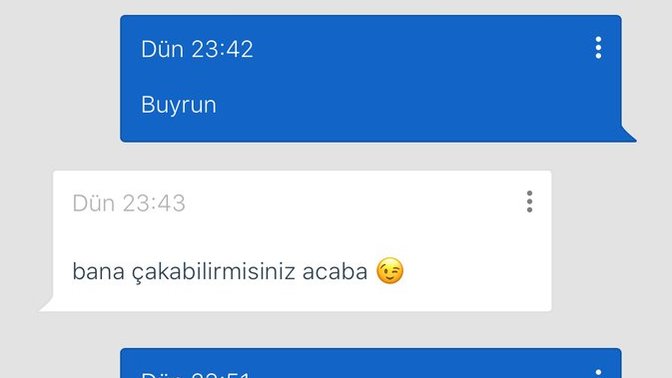 En son ne mesajı aldınız?