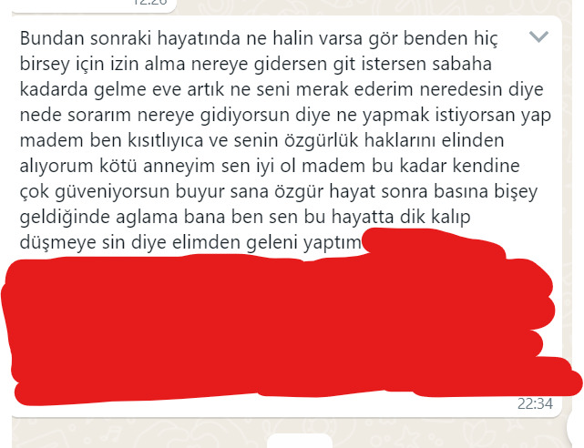 Annem beni saldı galiba artık gerçekten özgür müyüm anlamadım bir de siz detayı okuyup yorumlar mısınız?