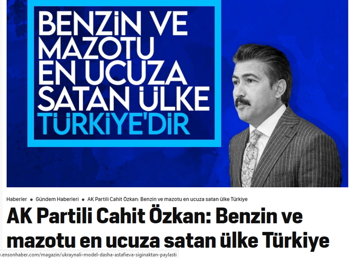 Cahit Özkan, Benzin ve mazotu en ucuza satan ülke Türkiye dedi! Sizce haklı mı?
