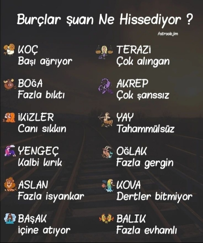 Senin burcun şu an ne hissediyor?