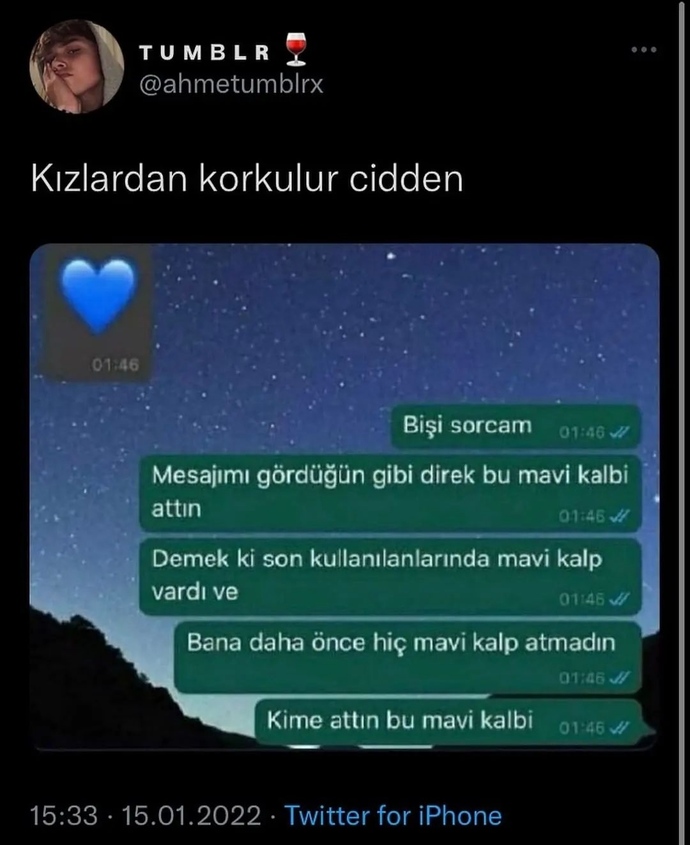 Kime attın o kalbî😂😂😂