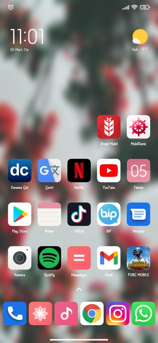 Telefonunuzun ekranında nasıl bir duvar kağıdı var?
