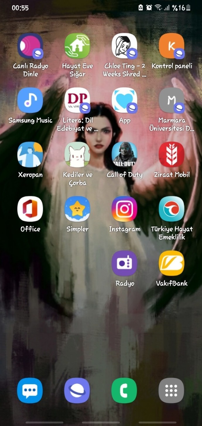 Telefonunuzun ekranında nasıl bir duvar kağıdı var?